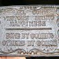 Cast Iron VISITORS sign plaque ec