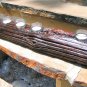 Rustic Barbed Wire fence post candle holder set 0400