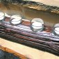 Rustic Barbed Wire fence post candle holder set 0400