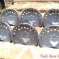 SIX STEEL tractor seats Metal Farm or bar stool tops Pan Style Large ec