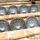 EIGHT STEEL tractor seats Metal Farm or bar stool tops Pan Style Large ec