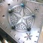 Brushed Tin Punch Lamp Shade Star Beads square Western Small ec