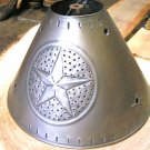 Rustic Brushed Tin Punch Metal Star Round Lamp Shade Sm ec