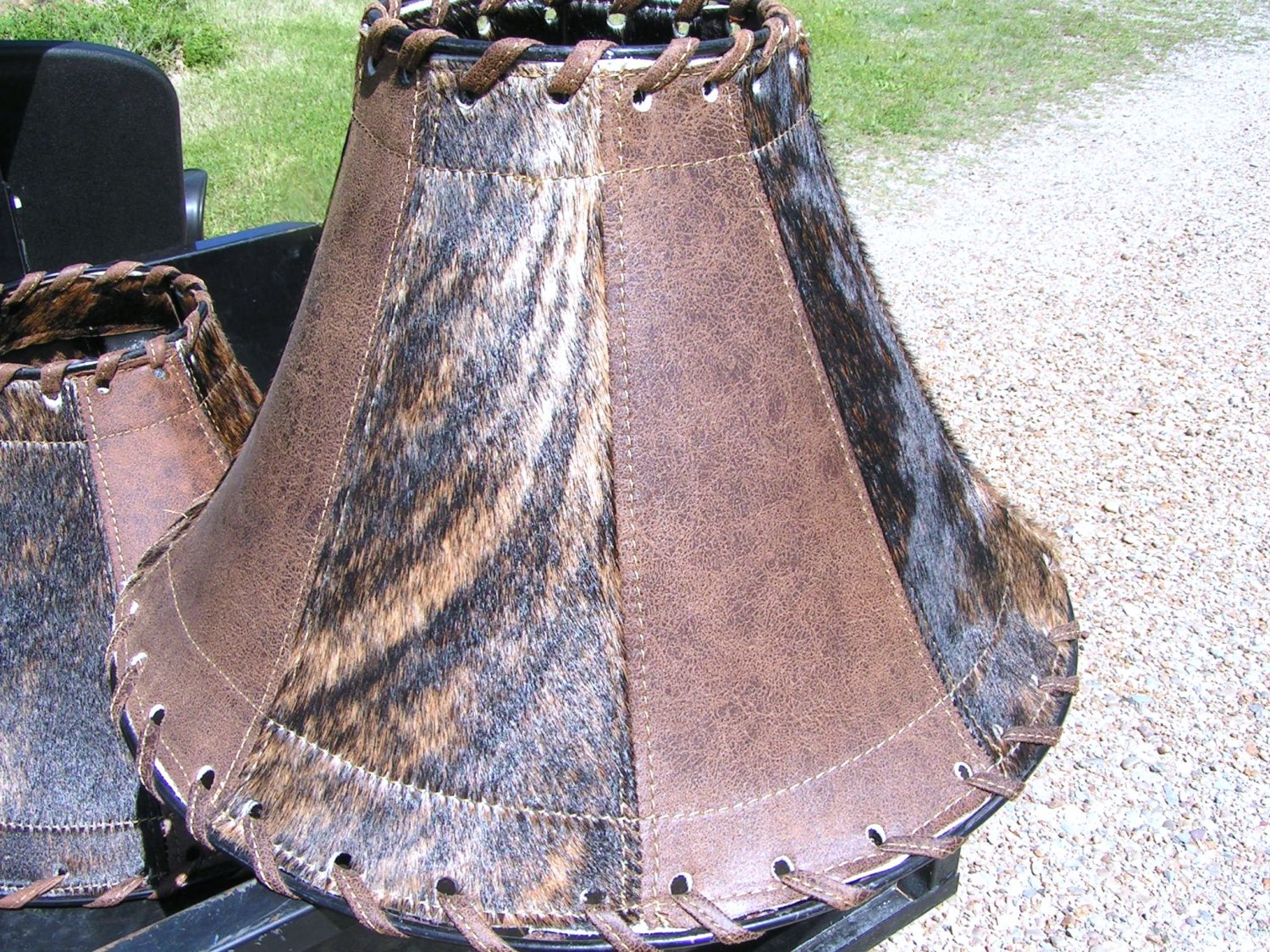 Cowhide Leather Lamp Shade 0356 ec Cowhide Leather Lamp Shade 0356 ec