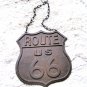 Cast Iron Route 66 sign plaque with chain ec
