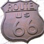 Cast Iron Route 66 sign plaque with chain ec