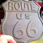 Cast Iron Route 66 sign plaque with chain ec