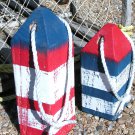 Maine Lobster buoys, Nautical Decor, Wooden Decorative Buoys, Fishing Buoys ec