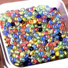 BULK 300 Glass marbles Mixed lot 5/8" New Old stock BULK 300 Glass marbles Mixed lot 5/8" New Old stock