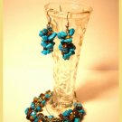 Bracelet & earings of stones
