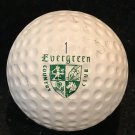 EVERGREEN Country Club Logo Golf Ball WI Vintage MIFCO logo Ball