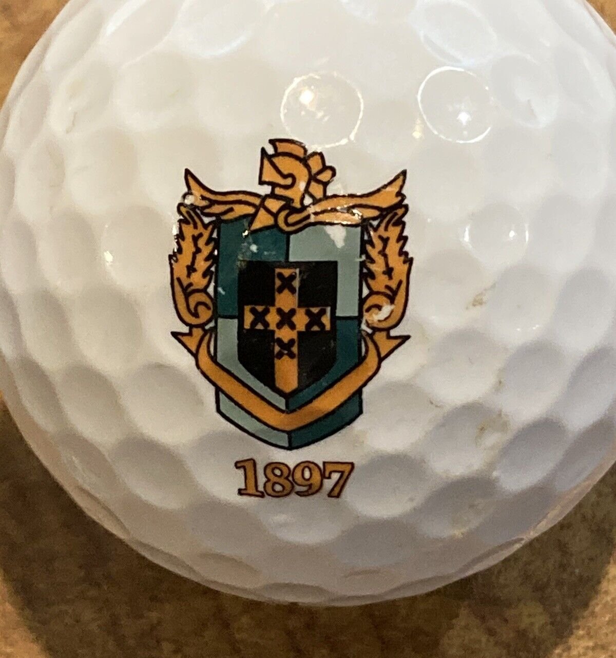 St. Davids Golf Club Golf Course Logo Ball Wayne PA 1897 Titleist