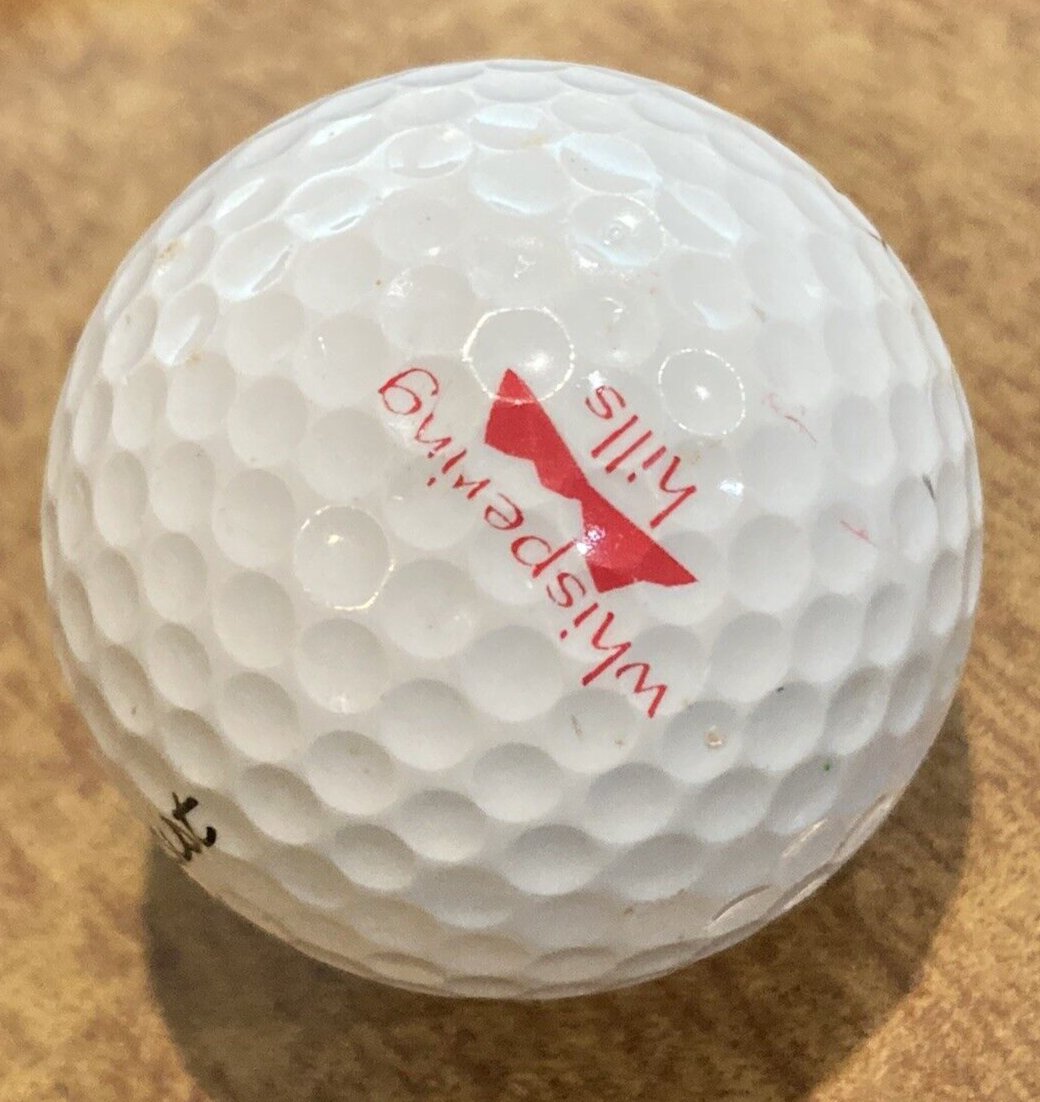 Whispering Hills Golf Course Logo Golf Ball Indianapolis IN Titleist
