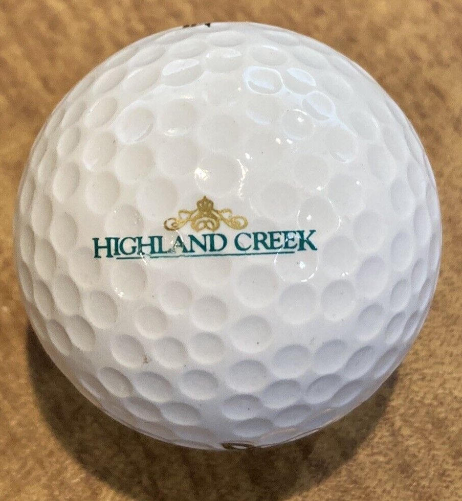 Highland Creek Golf Club Logo Golf Ball Charlotte, NC DDH IV Ball