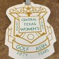 1982 Central Texas Women's Golf Assn Golf Bag Tag 50 Years