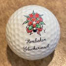 Herzlichen Glückwunsch Logo Golf Ball HAPPY BIRTHDAY German Fantom Gold Herzlichen Glückwunsch Logo Golf Ball HAPPY BIRTHDAY German Fantom Gold