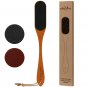 Long Handle Foot File for Dead Skin   Double Sided Natural Wooden Foot Scraper
