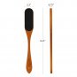 Long Handle Foot File for Dead Skin   Double Sided Natural Wooden Foot Scraper