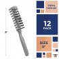 Gray Vent Hairbrush 8 Hard Bristle Brush for Hair (Pack of 12) Plastic Hair