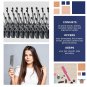 Gray Vent Hairbrush 8 Hard Bristle Brush for Hair (Pack of 12) Plastic Hair