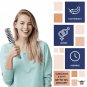 Gray Vent Hairbrush 8 Hard Bristle Brush for Hair (Pack of 12) Plastic Hair