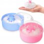 Baby Powder Container with Puff  Set of 2 Body Powder Puffs with Handles