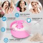 Baby Powder Container with Puff  Set of 2 Body Powder Puffs with Handles