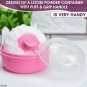 Baby Powder Container with Puff  Set of 2 Body Powder Puffs with Handles
