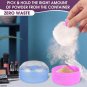 Baby Powder Container with Puff  Set of 2 Body Powder Puffs with Handles