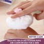 Baby Powder Container with Puff  Set of 2 Body Powder Puffs with Handles