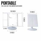 LED Cosmetic Mirror With Lights  Magnifying Light Up Vanity Mirror for Makeup.