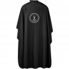 Lilexo Professional Black Hair Cutting Cape, Large Size, Snap Closure