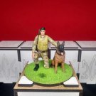 Military Border soldier with a dog Figures of the Armed Force Ukraine