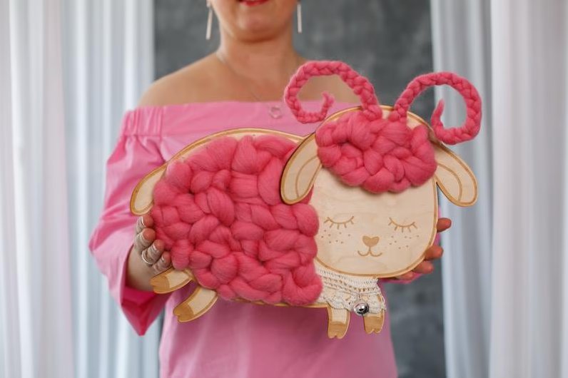 Sheep Wall Decor for a Children's Room.