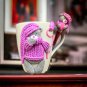 Set of spoon and cup with teddy bear made of polymer clay. Handmade sculpting.