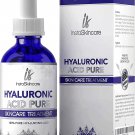 Pure Hyaluronic Acid Serum  Face and Lip Serum for Skin Care (2 Oz)  Medical