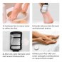 Callus Remover with Handle & Dead Skin Container Stainless Steel Foot File