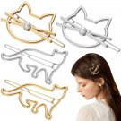 Hair Clips for Girls  4 Pieces Metal Snap Hair Clips Barrettes with Cute Cat