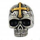 Praying Cross Skull  Ring R1230G