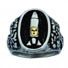 Mushroom Cloud Rocket Missile Ring R1448