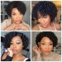 Human Hair Short Curly Wigs Pixie Cut