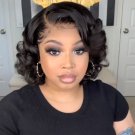 Curly Wigs - Bouncy Curly Short Bob Wig - Human Hair - Brazilian