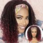 Dreadlock Braided Headband Wigs -Synthetic Goddess Faux Locs Curly Wigs - Twist Crochet Hair