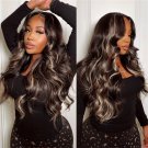 Body Wave Wigs - Blonde Highlights - Human Hair