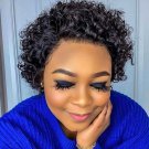 Pixie Cut  Human Hair Wigs - Deep Wave Lace Front
