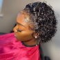 Pixie Cut  Human Hair Wigs - Deep Wave Lace Front