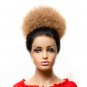 Human Hair African Puff Hair Bun - Clip In Extensions - Kinky Hair Wigs