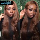 Brown Body Wave Wigs Brazilian Human Hair Wigs Pre Plucked 13x6 Lace Front Wigs