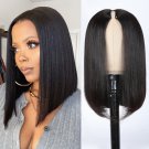Mid Length Wigs - Brazilian Bob Wig - V Part Wig - Human Hair - Glueless