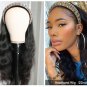 Headband Wigs - Body Wave - 150% Density Brazilian - Glueless - Human Hair - Natural Color